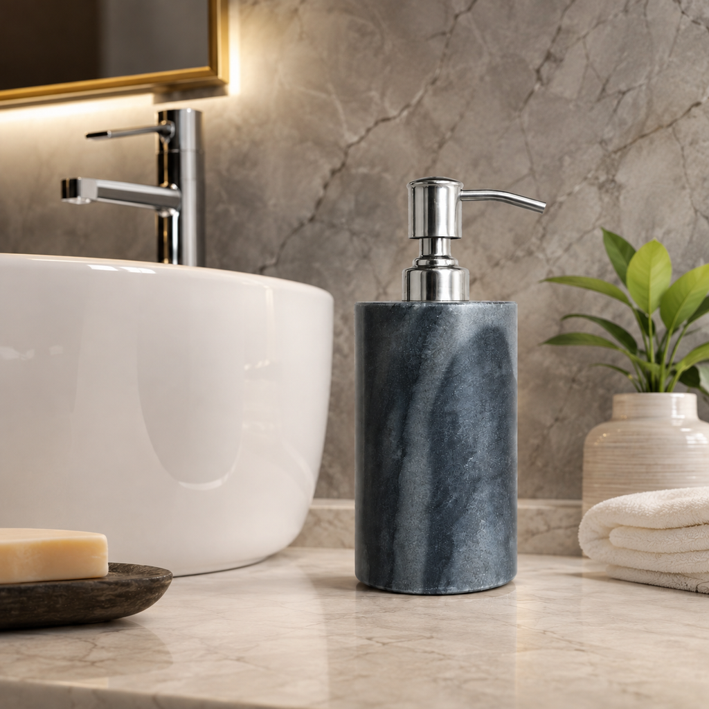 Black marble soap Dispenser, size 200ml(apprx)