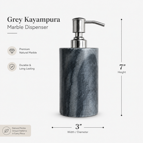 Black marble soap Dispenser, size 200ml(apprx)