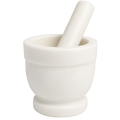 White marble mortar and pestle set, Marble okhli, size 4x4in